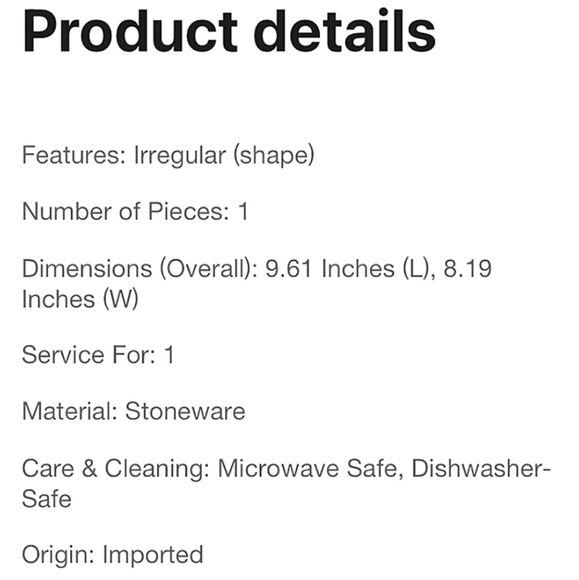 ๐2xHP๐ NWT Tabitha Brown x Target Cream & Gold Leaf Plate - Picture 4 of 8